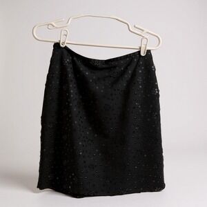 Loft‎ black sequin mini skirt 6P